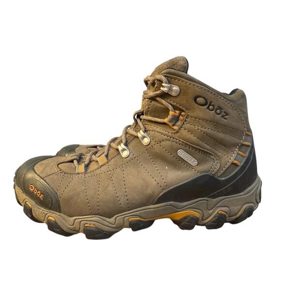 Oboz Bridger Waterproof Brown Leather Hiking Boot Men size 10.5 - Picture 2 of 11